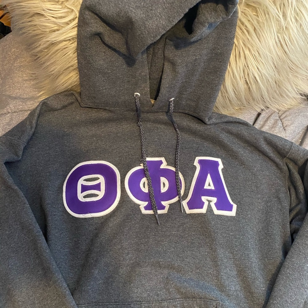 Theta Phi Alpha gray sweatshirt